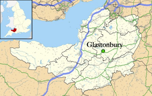Glastonbury_&_Somerset Map